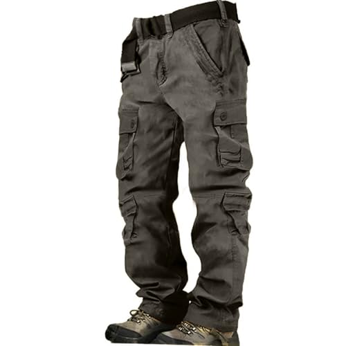 Cargohose Herren Camouflage hosengürtel Casual Skihose elegant Prime Angebote MTB Hose lang Arbeitshose männer Outdoor Hosen für Army blau Jogger Baggy 32 Gym Straight Herren Jogginghose lang L von Generisch