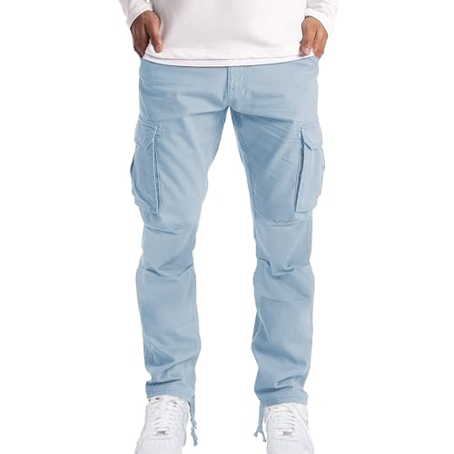 Cargohose Herren Mehrfachtasche Freizeit Geradem Bein Hose Männer Mode Cargo Pants Verschleißfest Atmungsaktiv Outdoorhose Alltag Leichte Freizeithose Ideal für den täglichen Gebrauch und den Urlaub Cargohose Herren Mehrfachtasche Freizeit Geradem Bein Hose Männer Mode Cargo Pants Verschleißfest Atmungsaktiv Outdoorhose Alltag Leichte Freizeithose Ideal für den täglichen Gebrauch und den Urlaub von Generisch