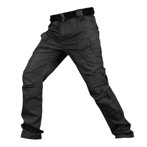 Cargohose Herren Stretch Taktische Militärische Herrenhose Trekkinghose Motorrad Arbeitshose Wanderhose Mit Taschen Dschungelcamp Kostüm Freizeithose Outdoor Jagdhose Männer Funktionshose von Generisch