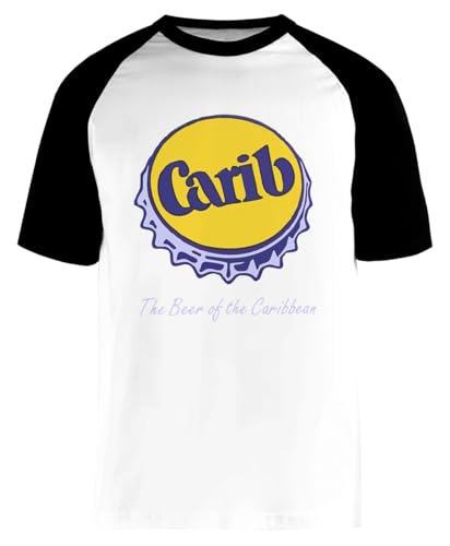 Carib Beer The Beer of The Weißes Unisex-Baseball-T-Shirt Mit Kurzen Ärmeln von Generisch