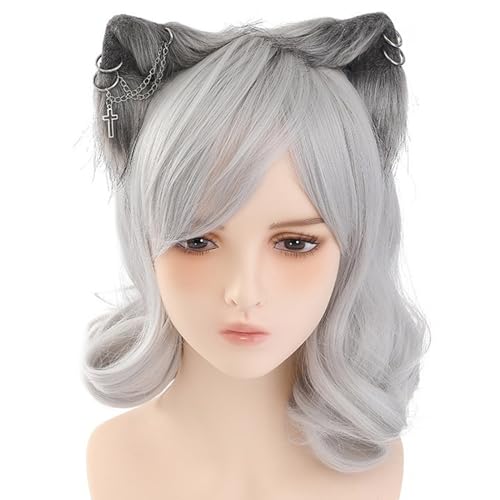 Cartoon-Cosplay-Kostüm, Wolf-Haarreifen, pelziges Kätzchen, Haarstyling für Live-Show, Stirnbänder, pelzige Katzen, Tier, Karneval von Generisch