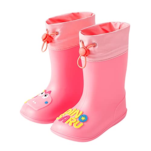 Cartoon Dinosaurier Regenstiefel rutschfeste wasserdichte Regenstiefel (B, 30 Little Child) von Generisch