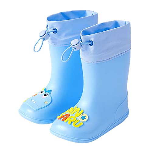 Cartoon Dinosaurier Regenstiefel rutschfeste wasserdichte Regenstiefel (Blue, 28 Little Child) von Generisch