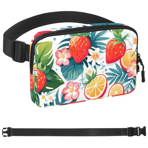Cartoon Fruit-1268 Gürteltasche für Damen und Herren, Gürteltasche mit verstellbarem Riemen, modische Umhängetasche für Reisen, Outdoor, Laufen, Wandern, mehrfarbig, 4 x 23 x 15 cm, mehrfarbig, von Generisch