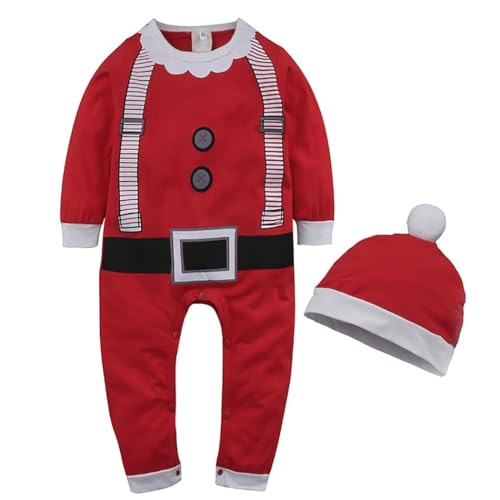 Causal Damen Weihnachten Mode Baumwolle Jumpsuit Kinder Langarm Waschbar Weich Lovely Kostüm, M, Baumwolle, Ohne Edelstein von Generisch