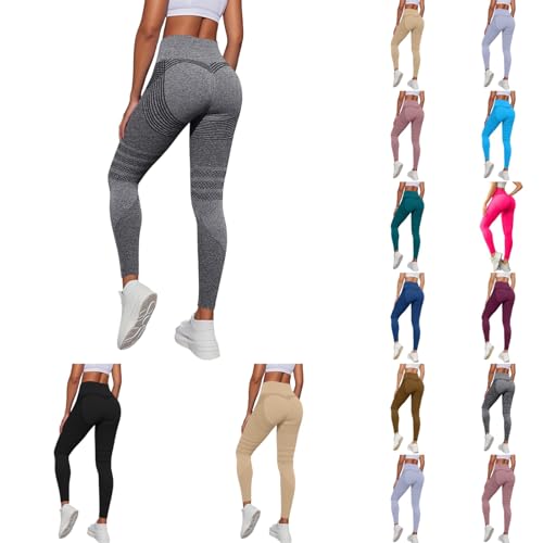 Cellumove 3D Leggings,Anti Cellulite Kompression Damen Push Up Bequeme Kompressionsleggins Scrunch Hohe Taille Hosen Seamless Sport Booty Yogahose Mit Bauchkontrolle Figurformende von Generisch