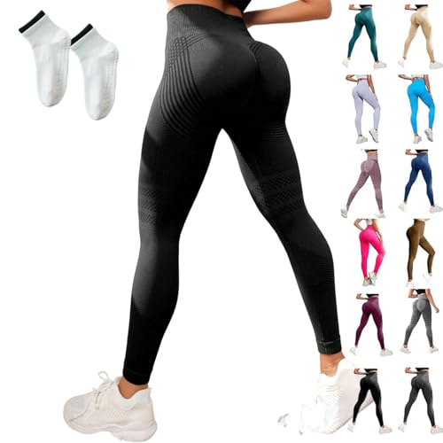 Cellumove Leggings – Sport Leggings Damen Anti Cellulite 3D Leggings, High Waist Booty Scrunch Butt Yoga Hosen (DE/NL/SE/PL, Alphanumerisch, L, Regular, Regular, #13) von Generisch
