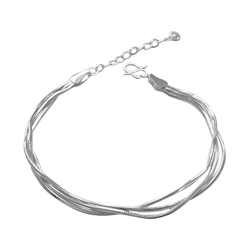 Charm-Armband, Schlangenkette, modisches Armband für Mädchen, modischer Handgelenkschmuck, dekorativer Armreif für Valentinstag von Generisch