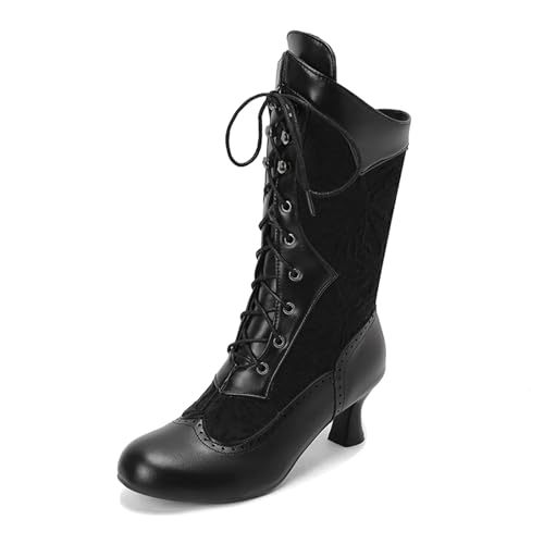 Chelsea Boots Damen Slouchy wasserdichte Stiefel Western Fold Over Stiefeletten mit Reißverschluss Für Alltag Elegance von Generisch