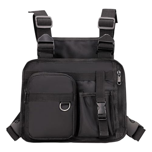 Chest Bag for Men,Brustbeutel Laufgurt Weste - Handyhalter Westenbeutel Für Joggen Radfahren Wandern Angeln Jagd Training von Generisch