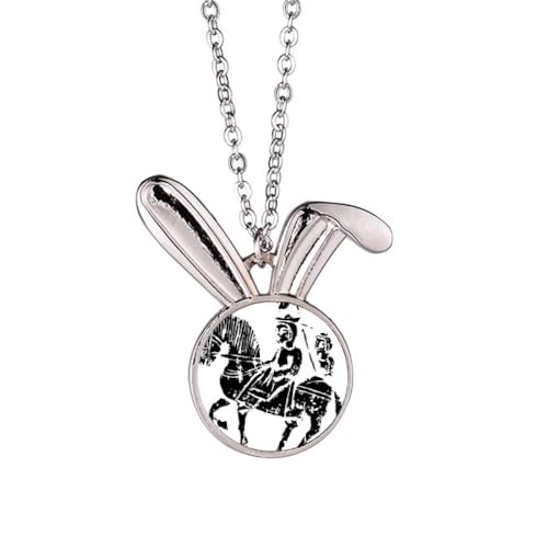 China Wei Jin Dynastien Reitmuster Kaninchen-Halskette Anhänger Häschen Tierschmuck Geschenk von Generisch
