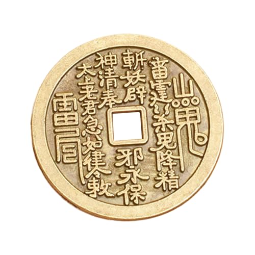 Chinesische Wohlstandsmünze - Tai Sui Amulett Für Halskette - Dekoratives Sammlerstück Andenken Für Frauen Und Männer Tragbare Heimdekoration Souvenir von Generisch