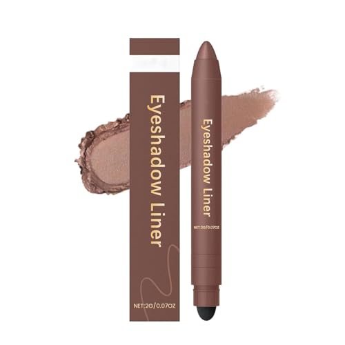 Chiura Shadow Liner 2 in 1 Eyeliner Eyeshadow, Inelaborate Eye Shadow, 2 in 1 Lidschatten und Eyeliner Stift, Lidschatten Primer, Langanhaltende, Sanft und Geschmeidig (Bronze) von Generisch