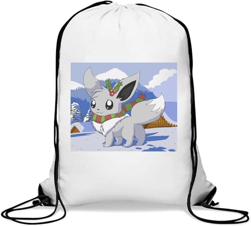 Christmas Eve Gym Sack Casual Drawstring Bag White von Generisch