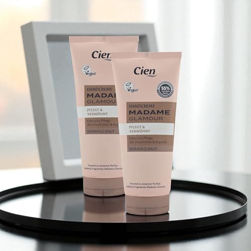 Cien Handcreme Madame Glamour | Exklusive Pflege mit dem beliebten Duft | mit Sheabutter & Arganöl für zarte Hände | Schnell einziehend & Vegan | 100ml (2er pack) von Generisch