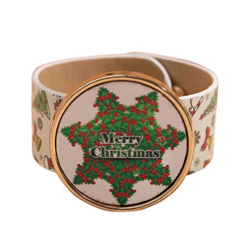 Clap 1 x Weihnachtsring Armband verziert wunderschön Kinder Zubehör Alien Ohrstecker, Einheitsgröße, PVC, Kein edelstein von Generisch