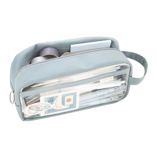 Clear Bleistiftbeutel - 8.46x4.13x2,56 Zoll Transparentes Bleistiftbeutel Bleistifthülle, Wasserdichte Reißverschluss Tragbare Aufbewahrungstasche, Make -up -Toilettenartikel Tasche Für Kinder Teen Co von Generisch