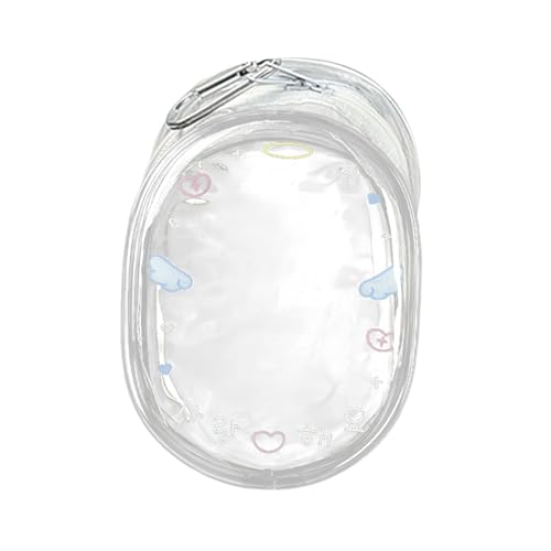 Clear Figure Display -Tasche, Stilvolles Design, 14.3 X 10,5 X 6 cm, Transparente Plüschpuppenbeutel, Figurenspeicherbeutel, Staubdichtes Reißverschluss, Ideal Für Reise Oder Anzeige von Generisch