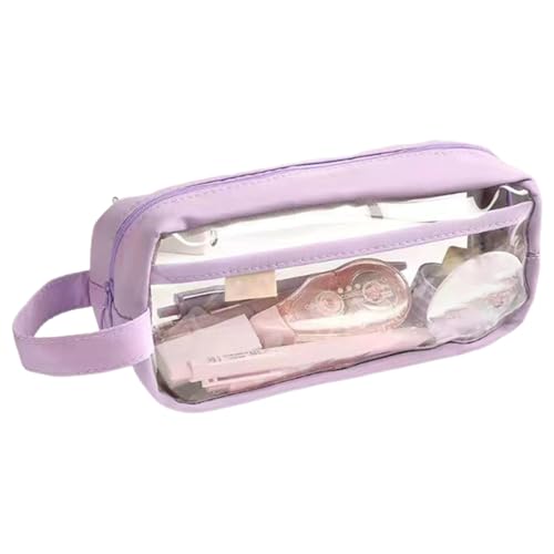 Clear Pencil Beutel - Organisator Der Schülerlieferungen, Leichter Reißverschlusslager | Transparentes Briefpapierkoffer, Schreibwerkzeughalterin, Langlebige Bürokastentasche, Kompakte Tasche von Generisch