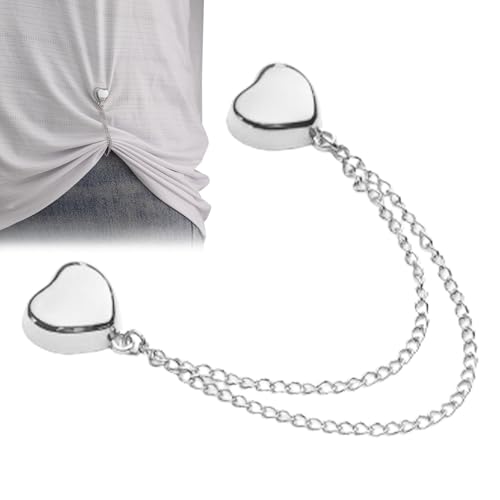 -Clip-Magnete – herzförmige Hemdclips für Damen, Tops, multifunktionale Hosen, Schalärmel, Ketten-Clip-Verschlüsse von Generisch