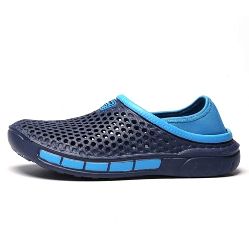 Clogs Gartenschuhe Herren Hausschuhe Sommer Badeschuh Atmungsaktiv Garten Clogs Leicht Gartenclogs Bequem Pantoletten Freizeit Gummischuhe Mode Schlappen Beach Slipper Gr.39-47 von Generisch