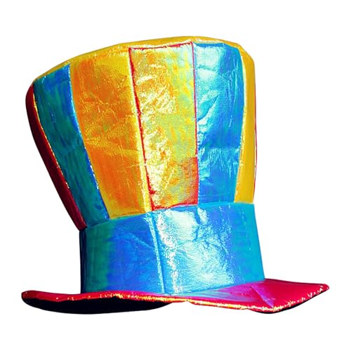 Clownhut - Gestreiftes Design Regenbogen Zylinder | Rollenspiel Regenbogen Kostüm Zylinder | Clown Zylinder Karneval Kostüm Perfektes Accessoire für jede Zirkus oder Karnevals-Themen-Veranstaltung Clownhut - Gestreiftes Design Regenbogen Zylinder | Rollenspiel Regenbogen Kostüm Zylinder | Clown Zylinder Karneval Kostüm Perfektes Accessoire für jede Zirkus oder Karnevals-Themen-Veranstaltung von Generisch