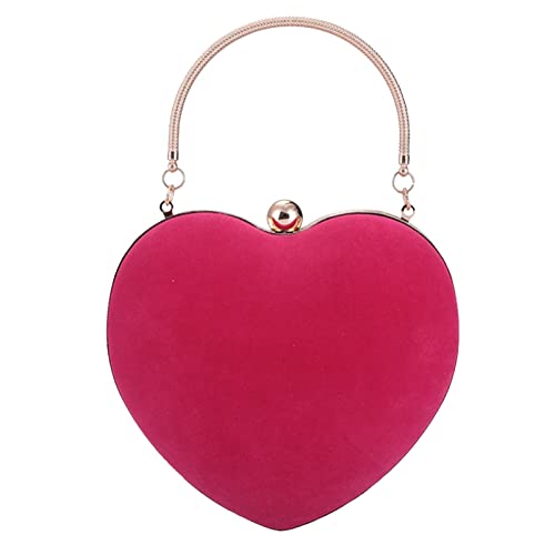 Clutch-Geldbörse, niedlich, herzförmig, Damen, Handtasche, Abendtasche, 3/4 Zentrifugal-Kupplung, 10 Zähne, rose, Einheitsgröße Clutch-Geldbörse, niedlich, herzförmig, Damen, Handtasche, Abendtasche, 3/4 Zentrifugal-Kupplung, 10 Zähne, rose, Einheitsgröße von Generisch