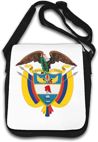 Coat Of Arms Of Colombia Umhängetasche Weiß von Generisch