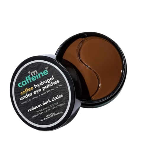 Coffee Hydrogel Under Eye Patches for Dark Circles | Cooling Under Eye Patch Mask with Coffein & Hyaluronsäure for Instant Hydration & Depuffing | 15 Pairs von Generisch