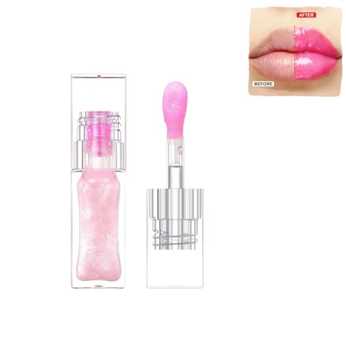 Color Changing Lip Oil, Cosmetics Color Changing Lip Oil, Magic Big Brush Color Changing Lip Oil,Moisturizing Lip Glow Oil Plumping Glimmer Glow Lipstick,Long Lasting Non-Sticky (1PCS) von Generisch