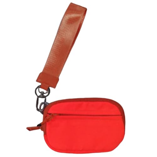Commonlyto Wallet, The Wallet 2nd Gen, Wristlet Nylon Wallets for Women, Zippered Card Case with Id Window, for Women's Daily Travel (Orange,One Size) von Generisch