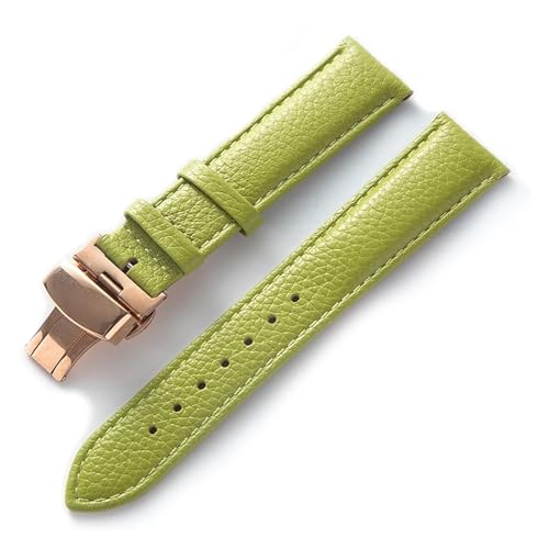 CongYi Leder-Armbanduhr mit grünem weichem Rindsleder, Ersatzteil, kompatibel mit Longines, kompatibel mit Tissot-Armband-Zubehör, 21, Achat von Generisch