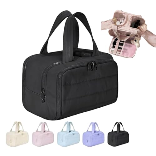 Convely Toiletry Bag, 2025 Upgraded Convely Travel Bag 4-In-1 Travel Organizer, Smart compart ments for Wet & Dry Items, Multi-Functional Waterproof Toiletry Organizer with Handle. (Black) von Generisch