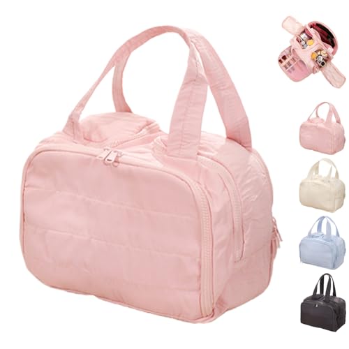 Convely Toiletry Bag, 4-in-1 Puffy Multi-Functional Toiletry Bags, 4-in-1 Travel Organizer for Women with Handle, Wet-Dry Separation & Lightweight Waterproof (Pink) von Generisch