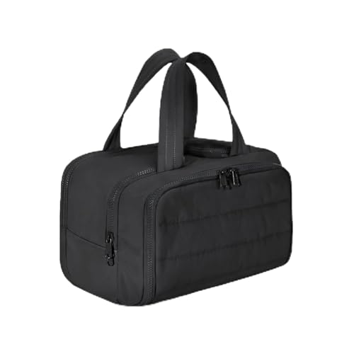 Convely Toiletry Bag, Travelfree Toiletry Bag, 4-In-1 Multi-Functional Waterproof Makeup Organizer with Handle, Large Capacity Travel Cosmetic Organizer for Women (Black) von Generisch