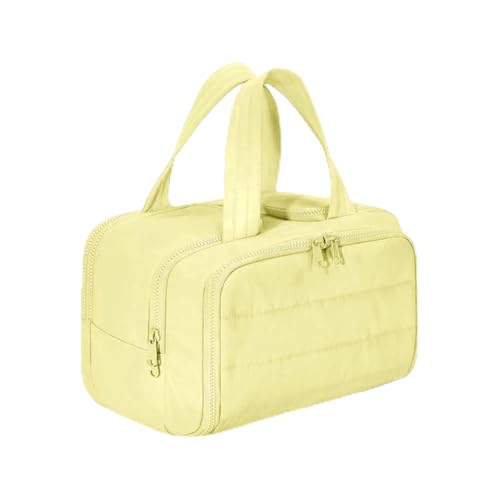 Convely Toiletry Bag, Travelfree Toiletry Bag, 4-In-1 Multi-Functional Waterproof Makeup Organizer with Handle, Large Capacity Travel Cosmetic Organizer for Women (Yellow) von Generisch