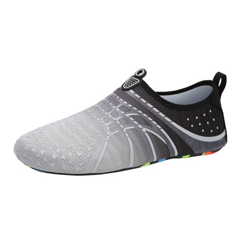 Coole Schuhe für Damen, Wasserschuhe, Yoga, Fitness, atmungsaktiv, Farbverlauf, Sneaker, Canvas-Sneaker, grau, 42 EU von Generisch