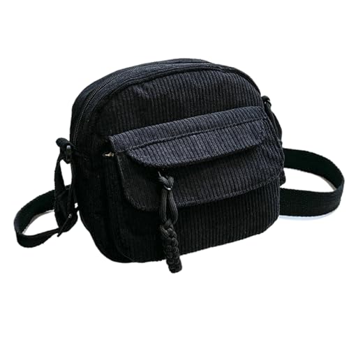 Cord-Tragetaschen – lässige Damen-Schultertasche, Hobo-Handtasche für Damen, weicher Cord-Umhängetasche mit geräumigem Stauraum, leichte Alltagstasche für den Alltag, für Wohnheim, Reisen, Hotel von Generisch