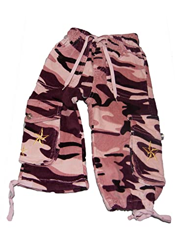 Cordhose im Army Look Tarnhose (as3, Numeric, Numeric_98, Numeric_104, Regular, rosa) von Generisch