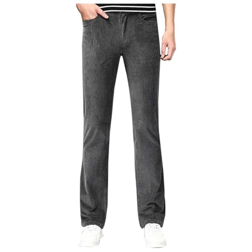 Cordsamt Herren Hose Baggy Cordhose Männer Jogginghose Herren Fitness Freizeithose Sporthose Cargohose Stretch Elastisch Taille Sweathose Mit Taschen Baumwolle Chinohose Kord Baumwollhose von Generisch