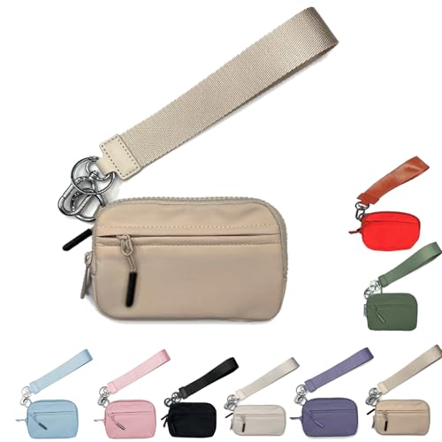 Corelration The Wallet 2nd Gen, Corelration Wristlet Nylon Wallets Zippered Card Case with Id Window (Khaki) von Generisch