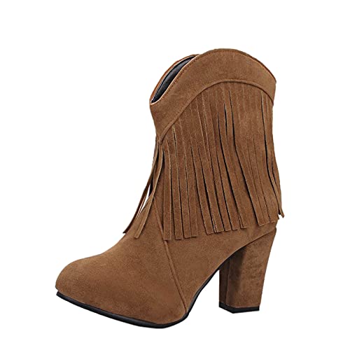 Cowboy Stiefeletten Damen Mit Absatz Westernstiefel Vintage Cowboystiefel Mit Fransen Ankle Boots Herbst Winter Damenstiefel Halbstiefel Motorrad Biker Kurzstiefel Schlupfstiefel Arbeitsstiefel Cowboy Stiefeletten Damen Mit Absatz Westernstiefel Vintage Cowboystiefel Mit Fransen Ankle Boots Herbst Winter Damenstiefel Halbstiefel Motorrad Biker Kurzstiefel Schlupfstiefel Arbeitsstiefel von Generisch