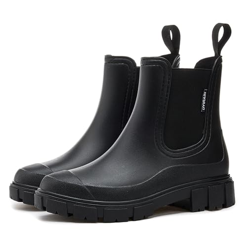 Cowboystiefel Damen, Wasserdicht Gummistiefel Damen Anti-Rutsch Halbhohe Regenstiefel Ankle Chelsea Boots Atmungsaktiv Gartenschuhe Rain Boot Mode Stiefeletten, 39 Eu Cowboystiefel Damen, Wasserdicht Gummistiefel Damen Anti-Rutsch Halbhohe Regenstiefel Ankle Chelsea Boots Atmungsaktiv Gartenschuhe Rain Boot Mode Stiefeletten, 39 Eu von Generisch