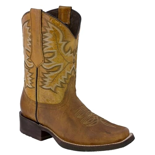 Cowboystiefel Herren Lederstiefel Westernstiefel Vintage Motorrad Biker Ankle Boots Reitstiefel Kunstleder Stiefeletten Cowboy Kurzstiefel Damenstiefel Gothic Stiefel Herbst Winter Arbeitsstiefel von Generisch