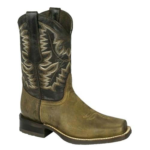Cowboystiefel Herren Lederstiefel Westernstiefel Vintage Motorrad Biker Ankle Boots Reitstiefel Kunstleder Stiefeletten Cowboy Kurzstiefel Damenstiefel Gothic Stiefel Herbst Winter Arbeitsstiefel von Generisch