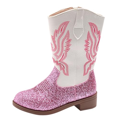 Cowboystiefel Kinder Mädchen Reitstiefel Bequeme Westernstiefel mit Spitzer und Glitzer Seitlichem Reißverschluss Trachten Stiefeletten Klassische Cowboy Boots Herbst Mode Stiefel fur Mädchen Cowboystiefel Kinder Mädchen Reitstiefel Bequeme Westernstiefel mit Spitzer und Glitzer Seitlichem Reißverschluss Trachten Stiefeletten Klassische Cowboy Boots Herbst Mode Stiefel fur Mädchen von Generisch