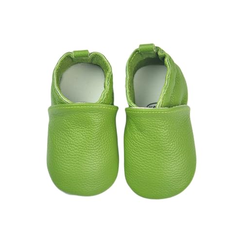 Cozy Roots Krabbelschuhe, Krabbelschuhe Baby Sommer Lauflernschuhe Lederschuhe Lederpuschen Babyschuhe Barfussschuhe Cosy Roots Schuhe Für Mädchen Junge Kleinkind, Grün, S von Generisch