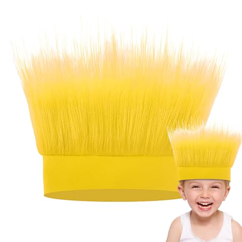 Crazy Hair Perücke – Cosplay-Kostüm-Kopfbedeckung – bequeme Kopfbedeckung, Haarband, jubelnde Requisiten für Kostüm, Cosplay und Halloween von Generisch