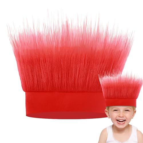 Crazy Hair Perücke | Halloween-Kostüm-Zubehör – bequeme Kopfbedeckung, Haarband, jubelnde Requisiten für Kostüm, Cosplay und Halloween von Generisch