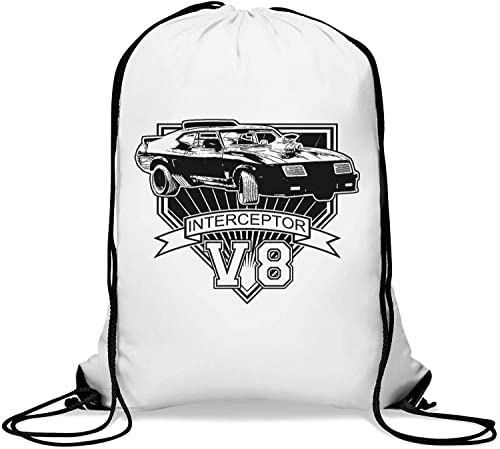 Crazy Max Interceptor V8 Sporttasche mit Kordelzug, Weiß von Generisch